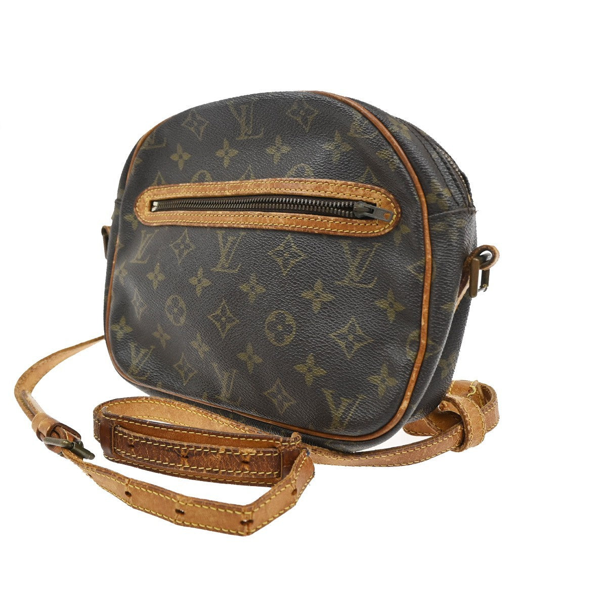 LOUIS VUITTON Senlis Shoulder Bag Monogram Leather Brown France M51222 05KB695