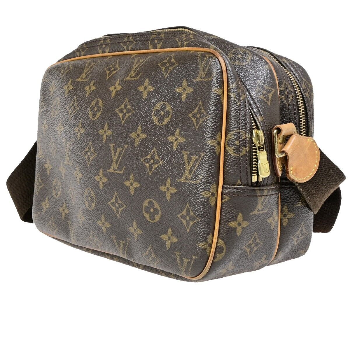 LOUIS VUITTON Reporter PM Crossbody Shoulder Bag Monogram Leather M45254 35EB359