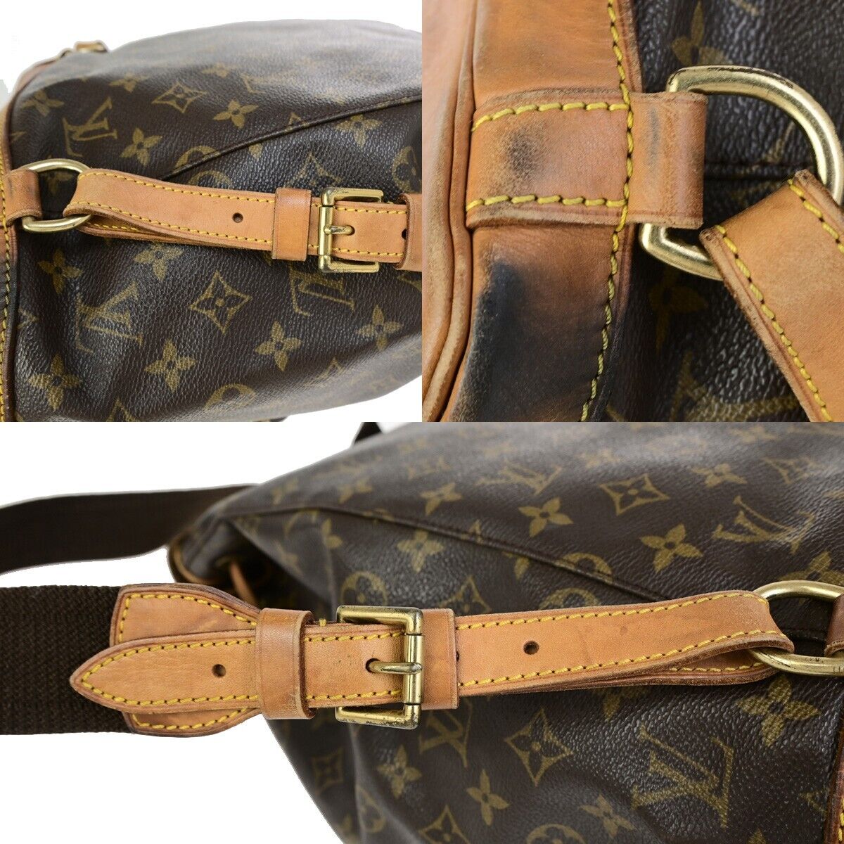 LOUIS VUITTON Montsouris GM Backpack Bag Monogram Leather Brown M51135 71FB219