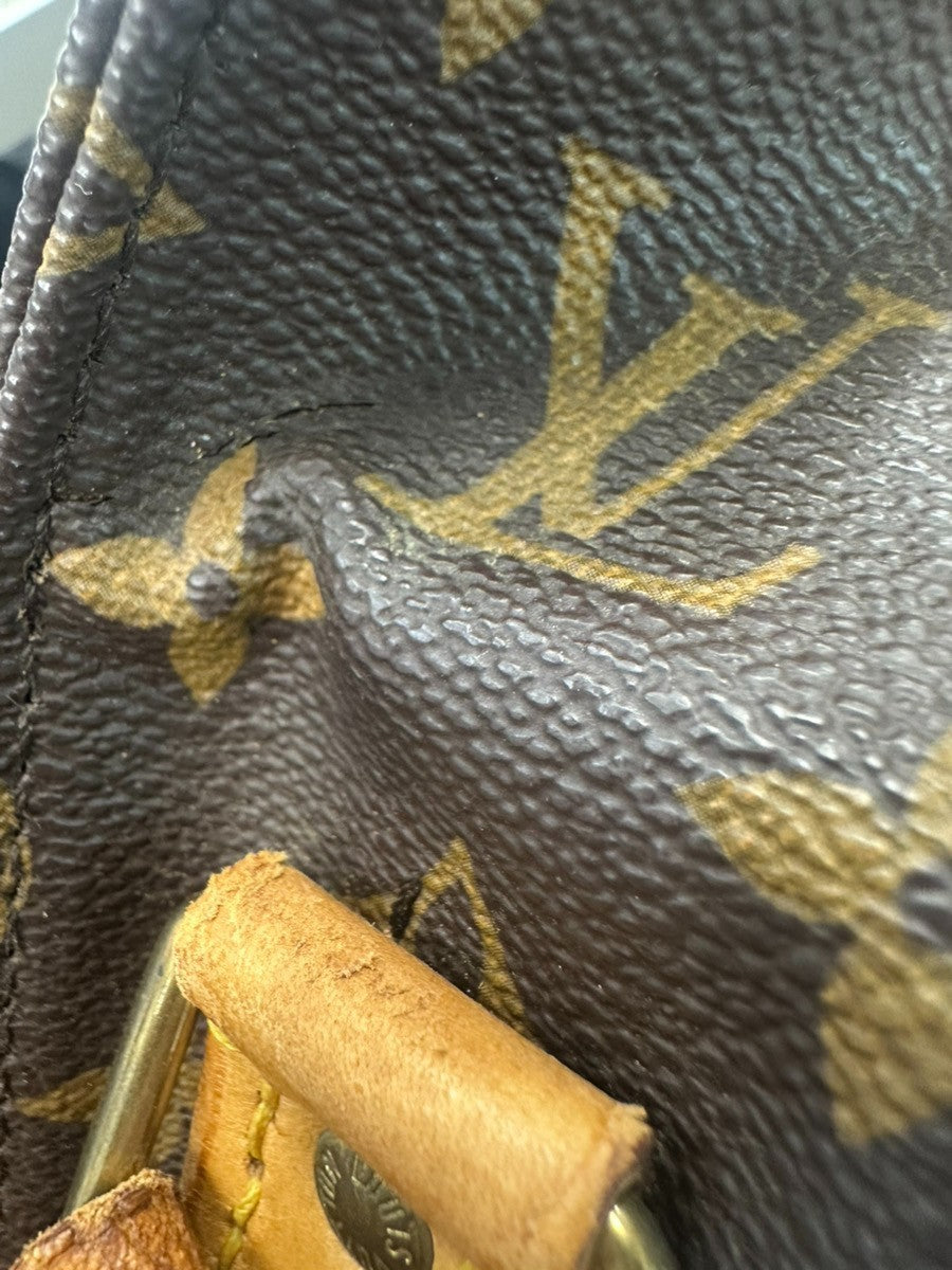LOUIS VUITTON Cartouchiere MM Shoulder Bag Monogram Leather Brown M51253 85CA683