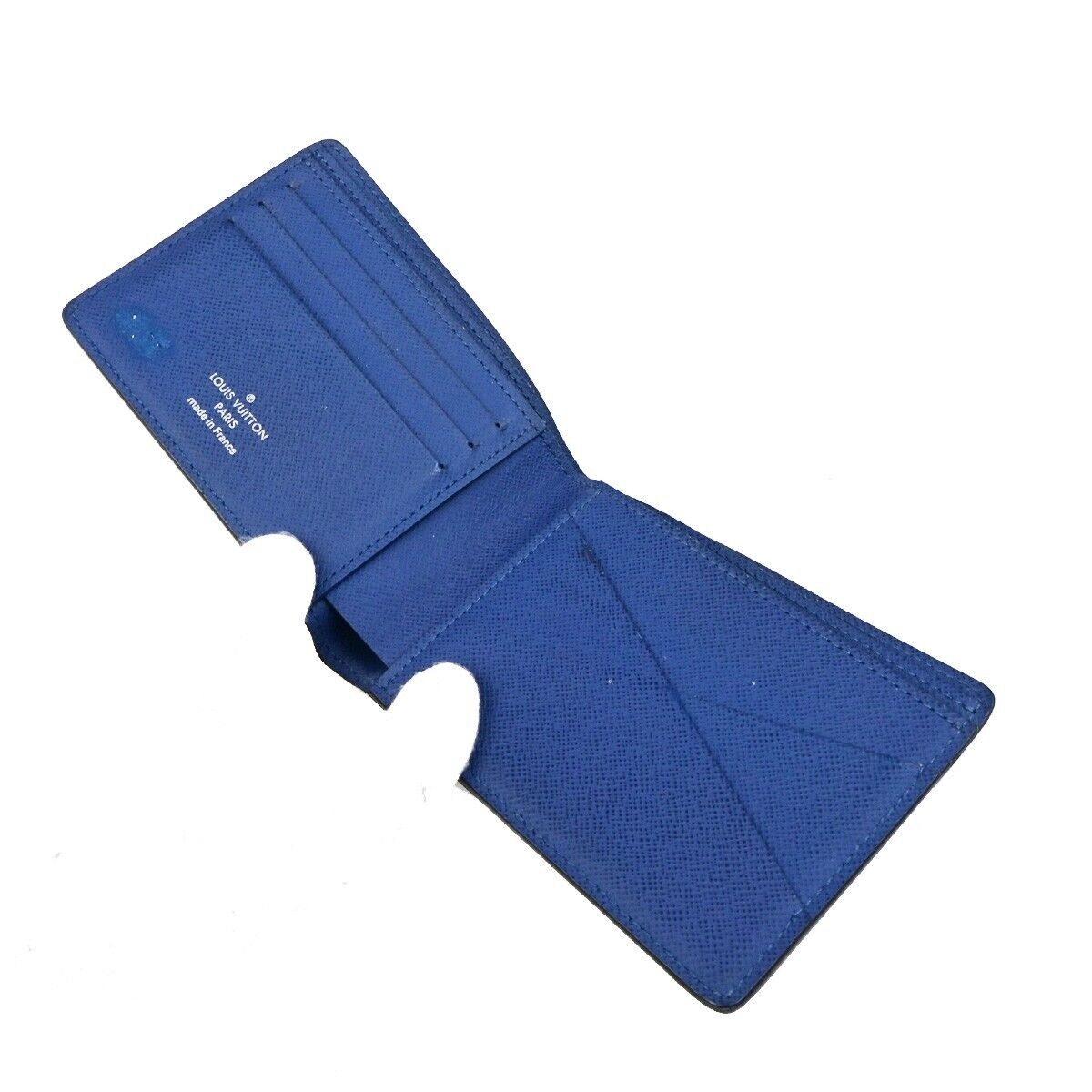 LOUIS VUITTON Portefeuille Multiple Wallet Epi Leather Blue M60629 09ED388