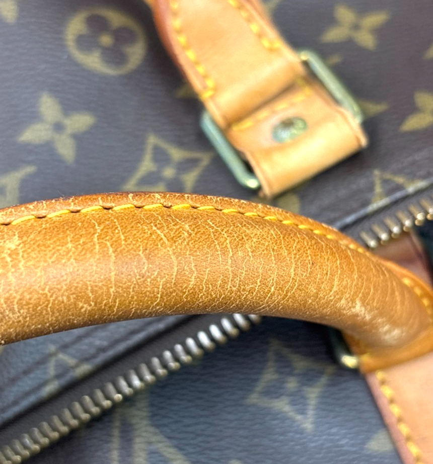 LOUIS VUITTON Keepall 55 Travel Hand Bag Monogram Leather Brown M41424 84MA384