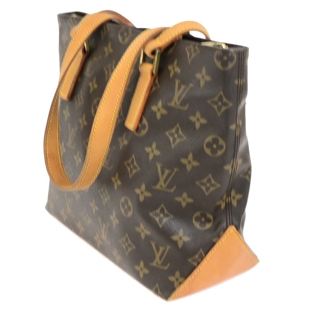 LOUIS VUITTON Cabas Piano Shoulder Bag Monogram Leather Brown M51148 88ED497