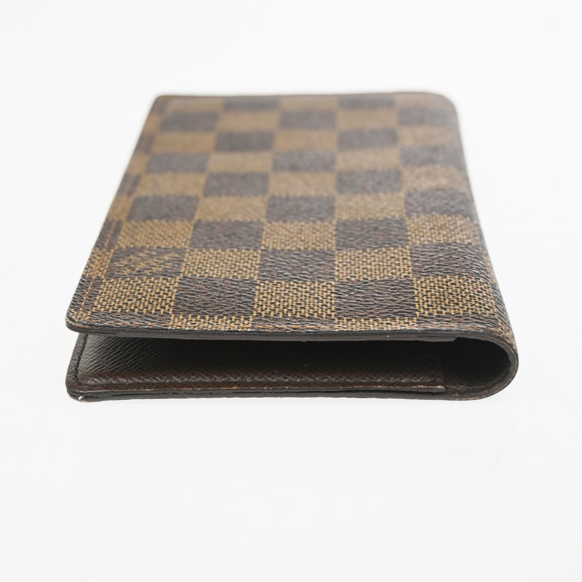 LOUIS VUITTON Agenda Poche Cover Damier Ebene Leather Brown Spain R20703 66KC966