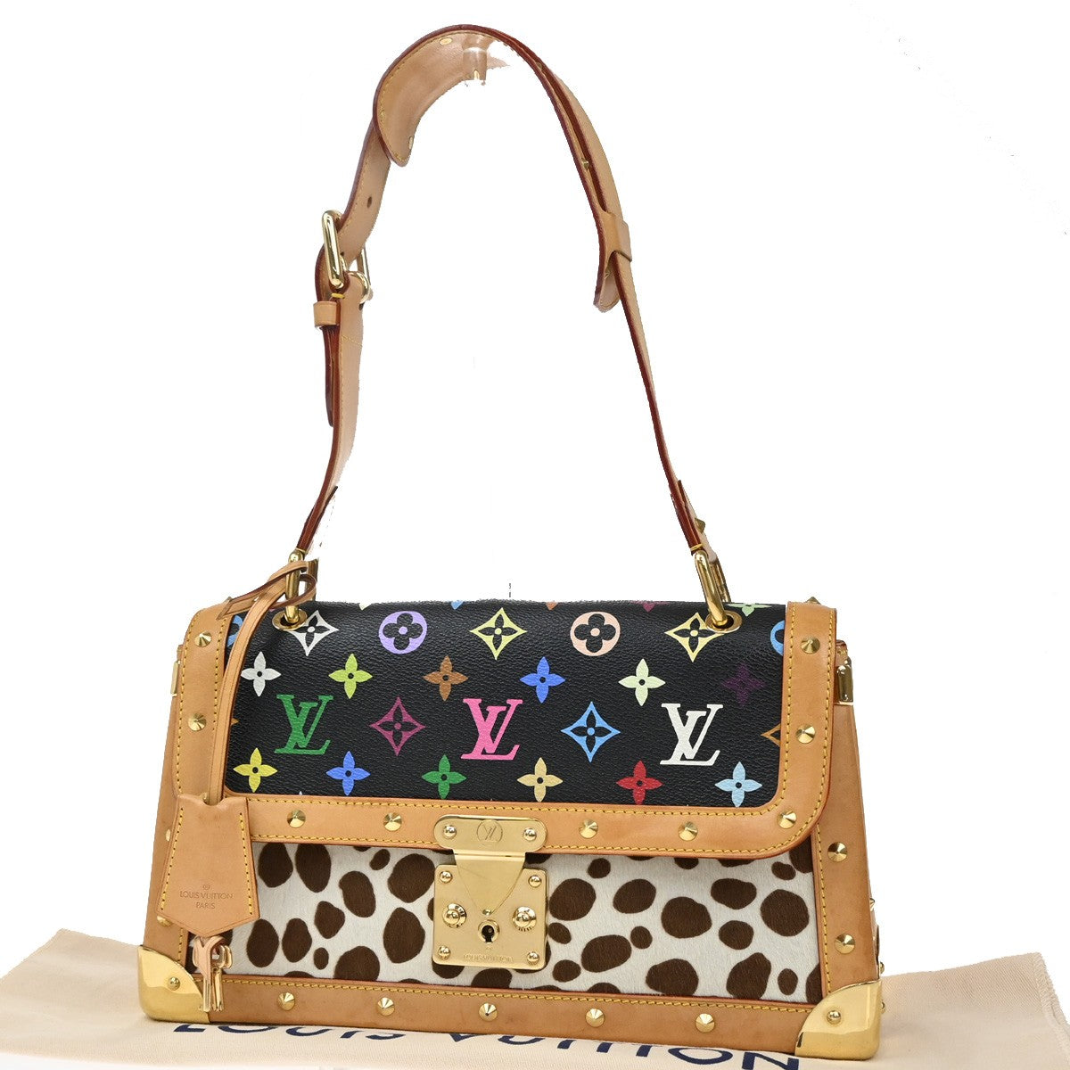 LOUIS VUITTON Sac Dalmatian Shoulder Bag Monogram Multi Black M92825 816LC565