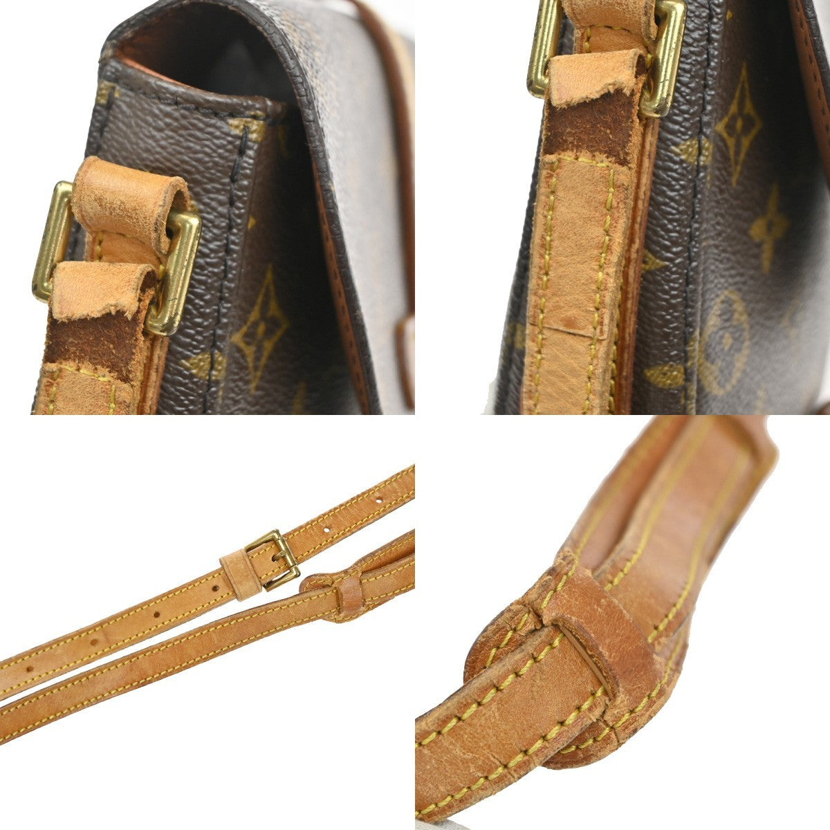 LOUIS VUITTON Chantilly PM Shoulder Bag Monogram Leather Brown M51234 67MA538