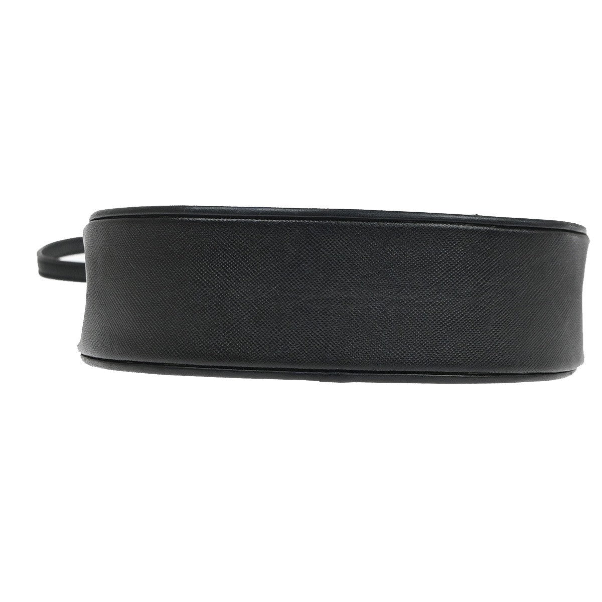 YVES SAINT LAURENT Logo Mini Crossbody Shoulder Bag Leather Black GHW 32YH926