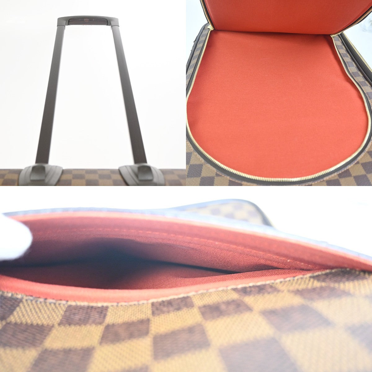 LOUIS VUITTON Pegase 55 Suitcase Carry on Bag Damier Ebene Brown N23294 84ZA357