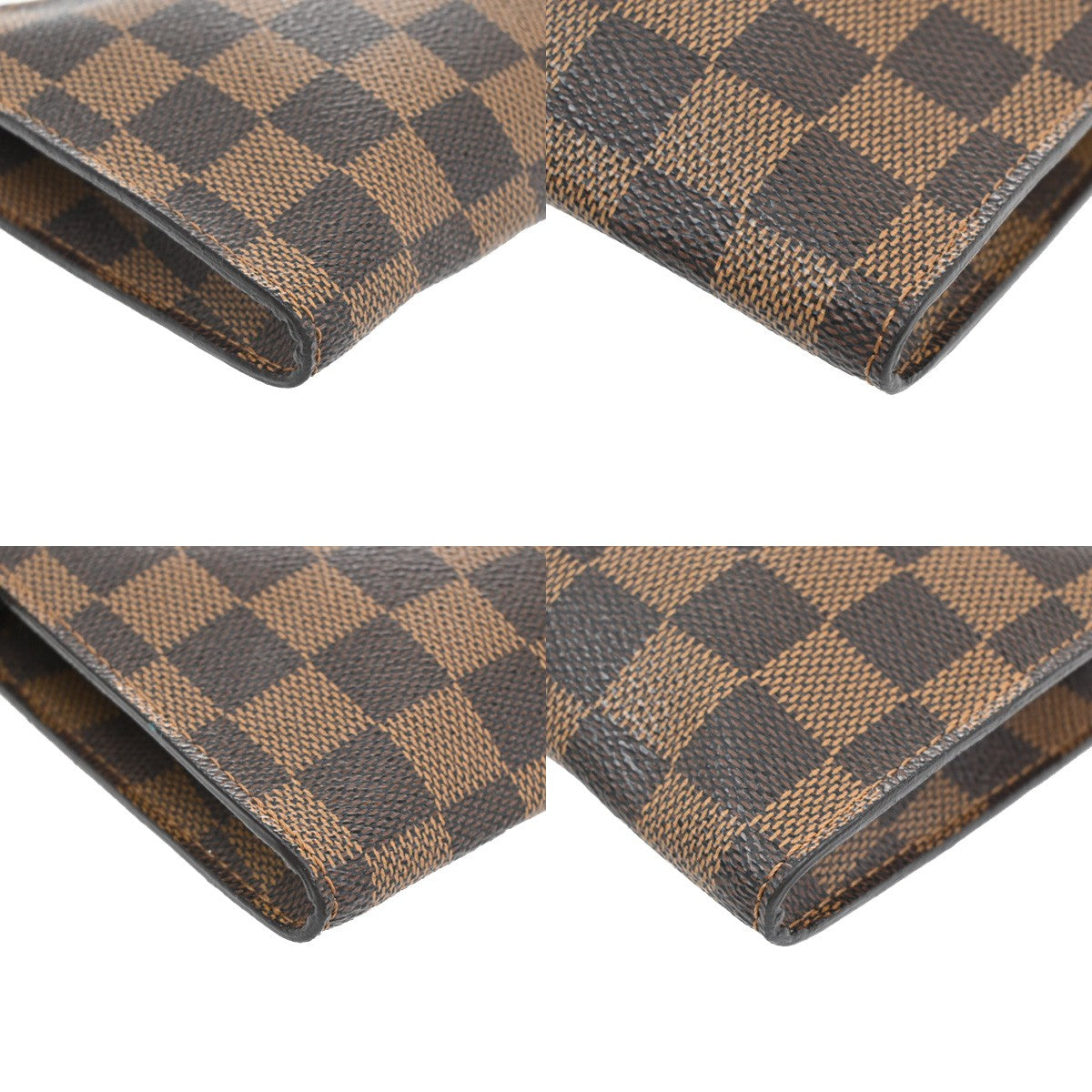 LOUIS VUITTON Marais Mini Pouch Damier Ebene Leather Brown France 04YH320