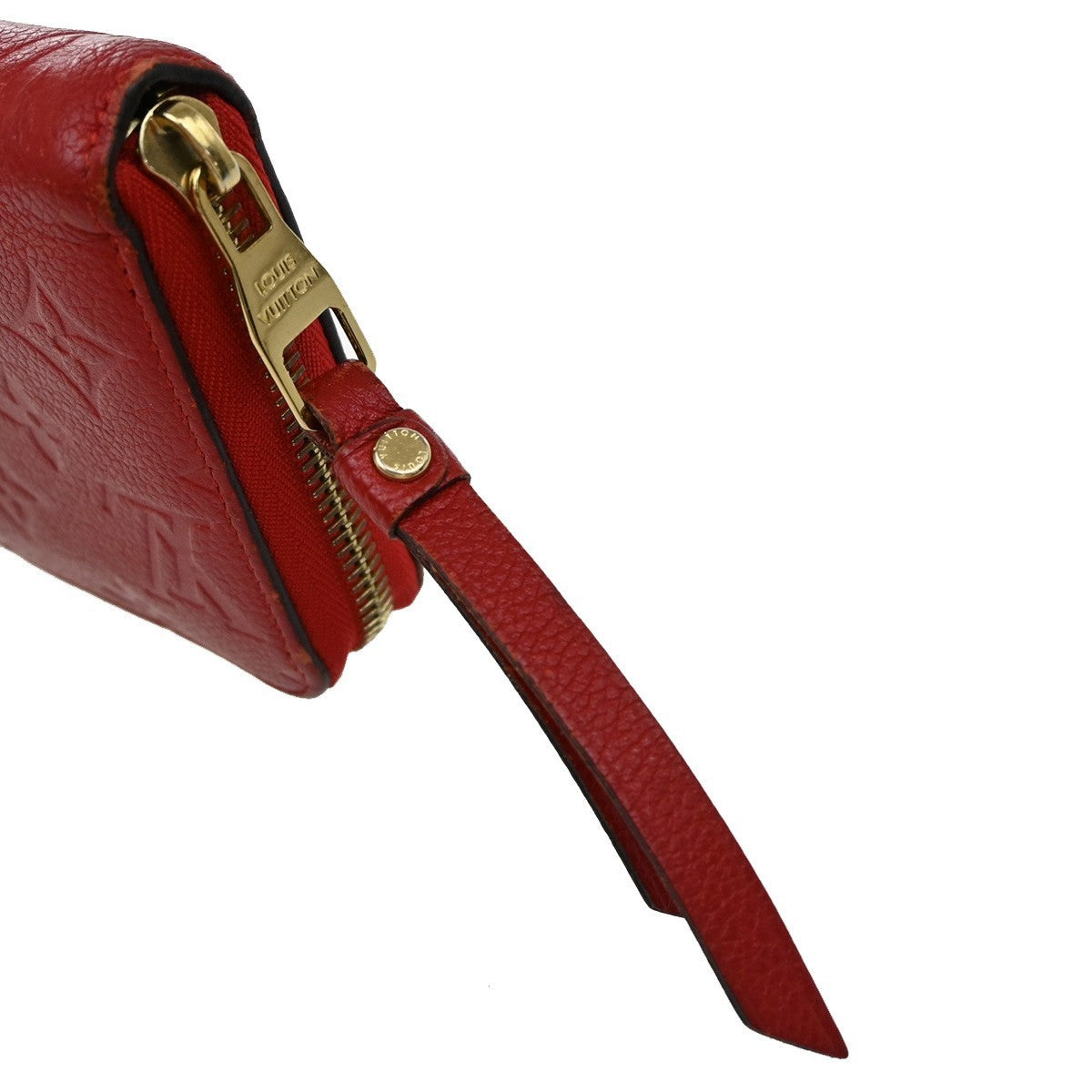 LOUIS VUITTON Zippy Wallet Long Wallet Monogram Empreinte Red M60737 62KP130