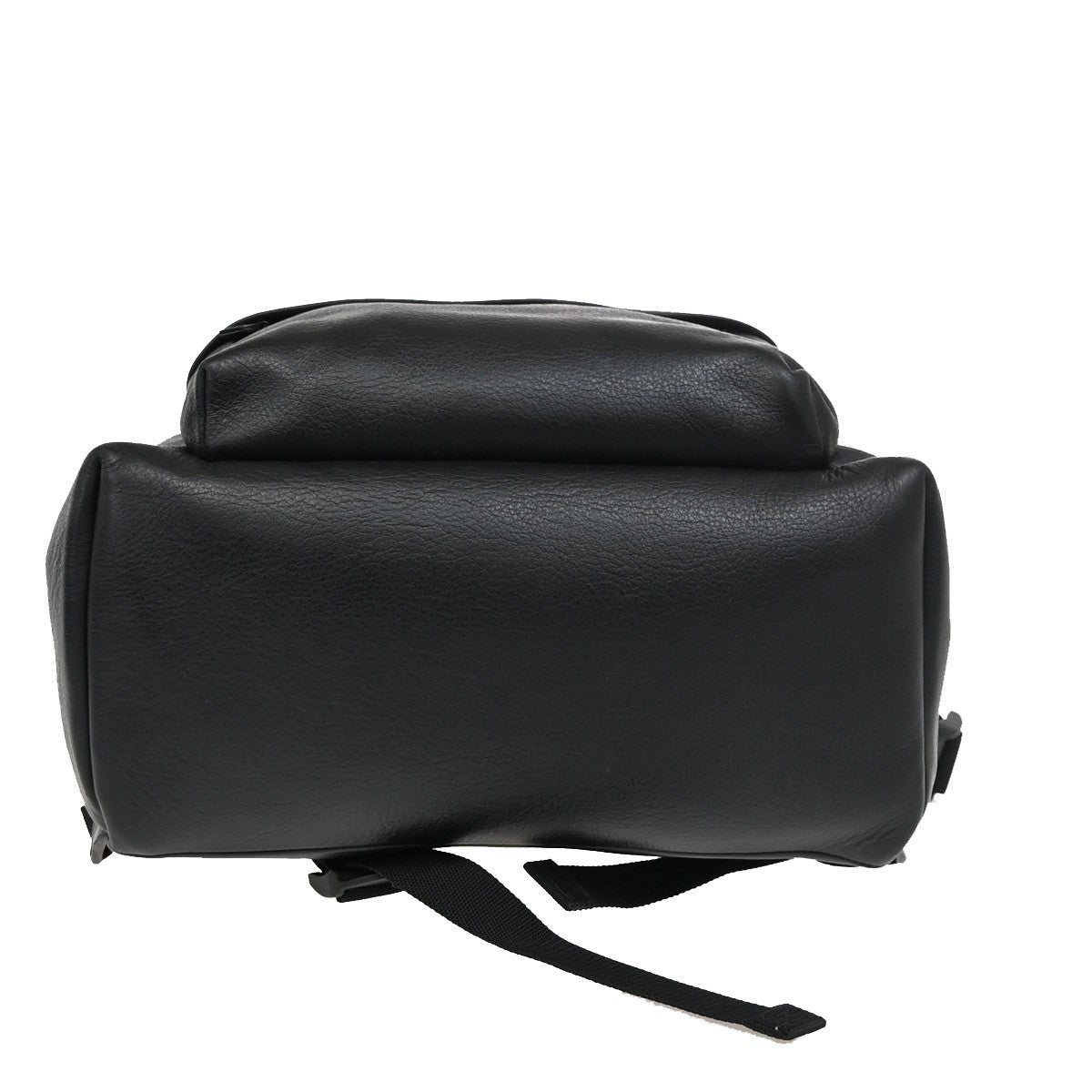 BALENCIAGA Logo Everyday Backpack Bag Leather Black SHW Italy 50RL527