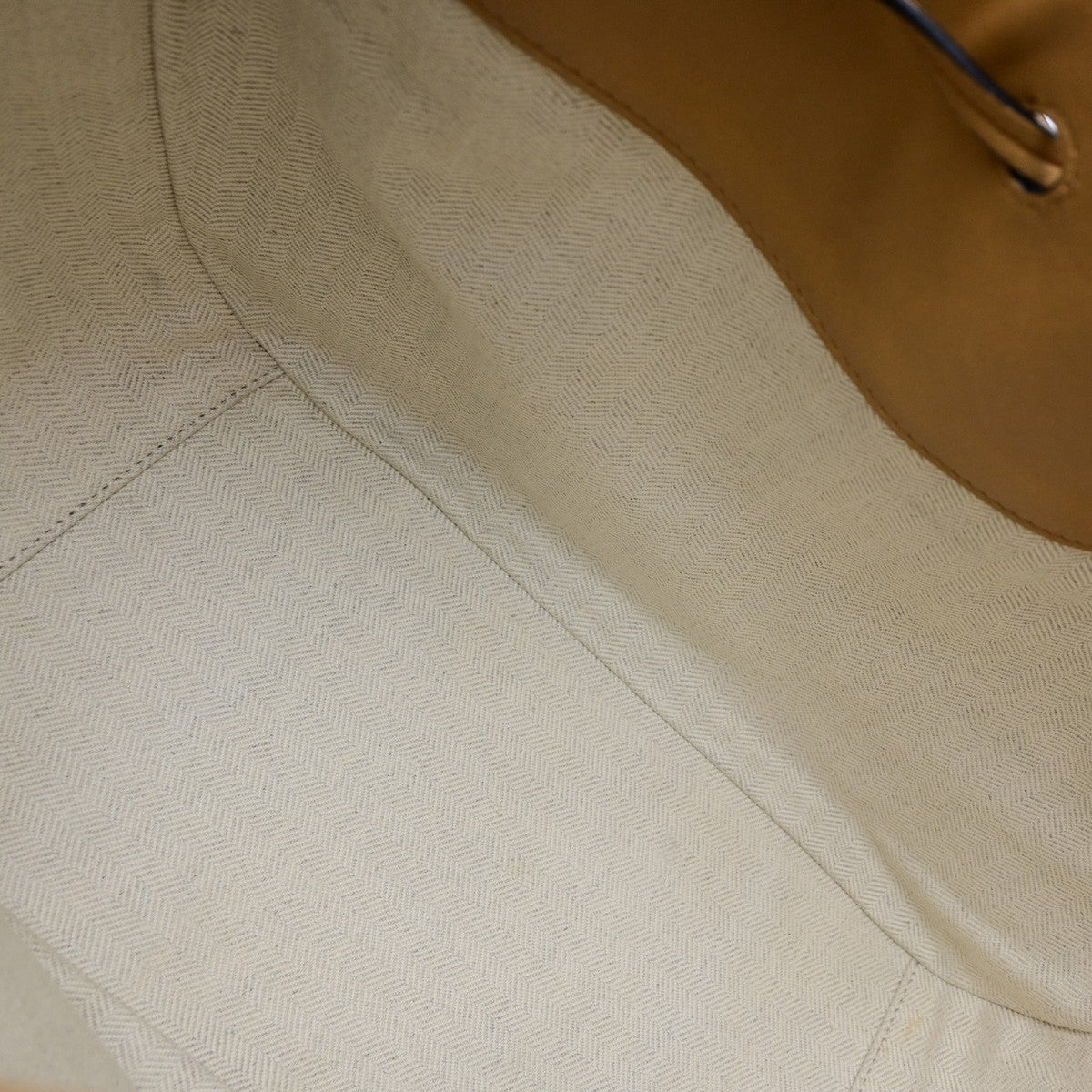 LOEWE Logo Hammock Medium Drawstring 2Way Hand Bad Leather Brown GHW 603RL084