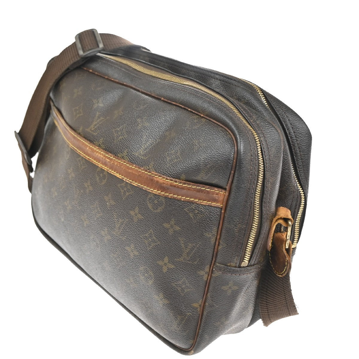 LOUIS VUITTON Reporter GM Crossbody Shoulder Bag Monogram Leather M45252 69KC877