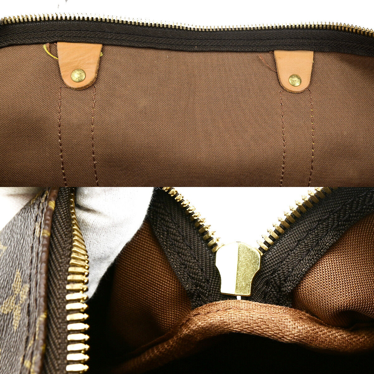 LOUIS VUITTON Keepall 50 Travel Hand Bag Monogram Leather Brown M41426 76SJ513