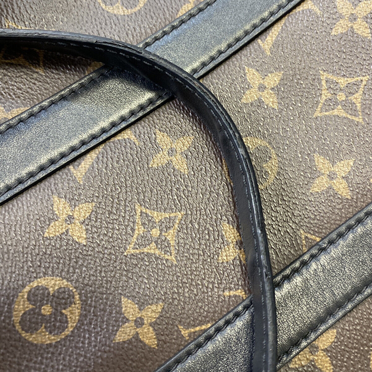LOUIS VUITTON Keepall Pouch Hand Bag Monogram LV Friends Brown M80130 35YG829