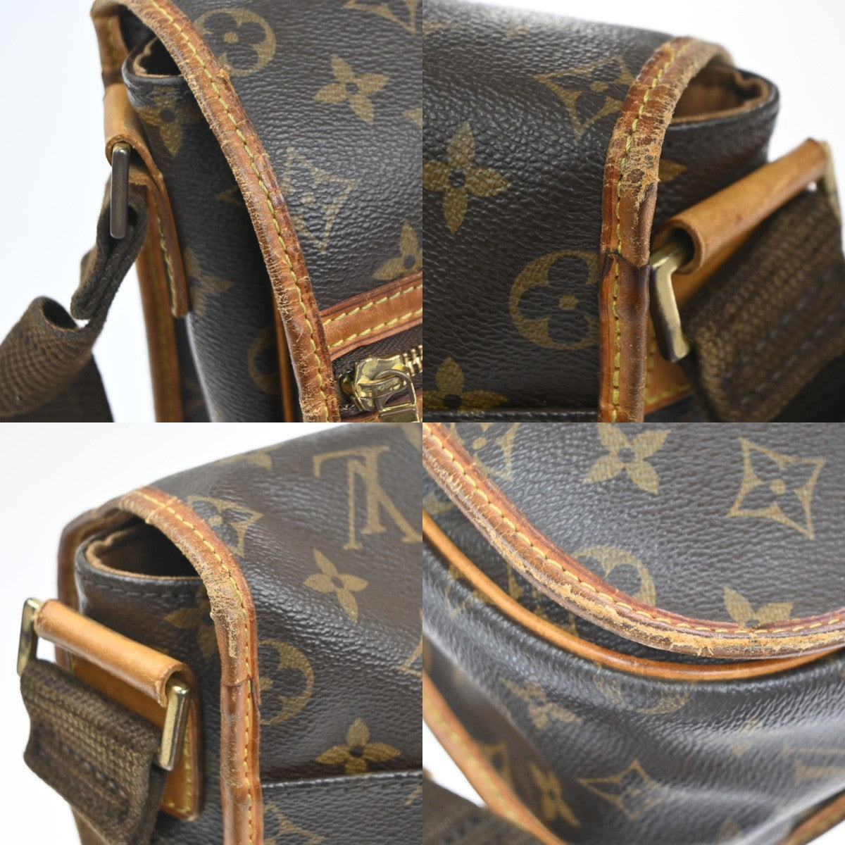 LOUIS VUITTON Messenger Bosphore GM Shoulder Bag Monogram Leather M40105 35MA532