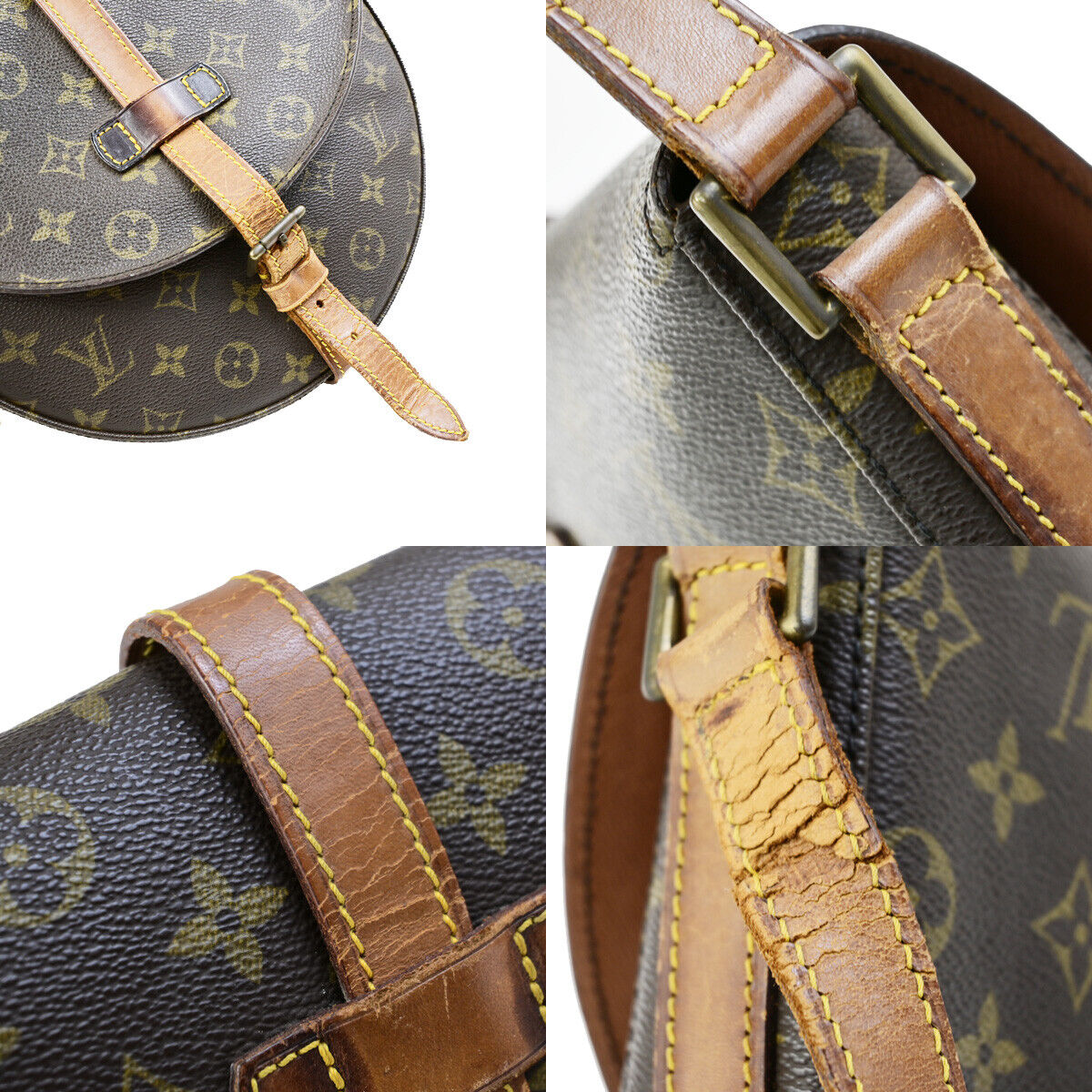 LOUIS VUITTON Chantilly GM Shoulder Bag Monogram Leather Brown M51232 62YG540