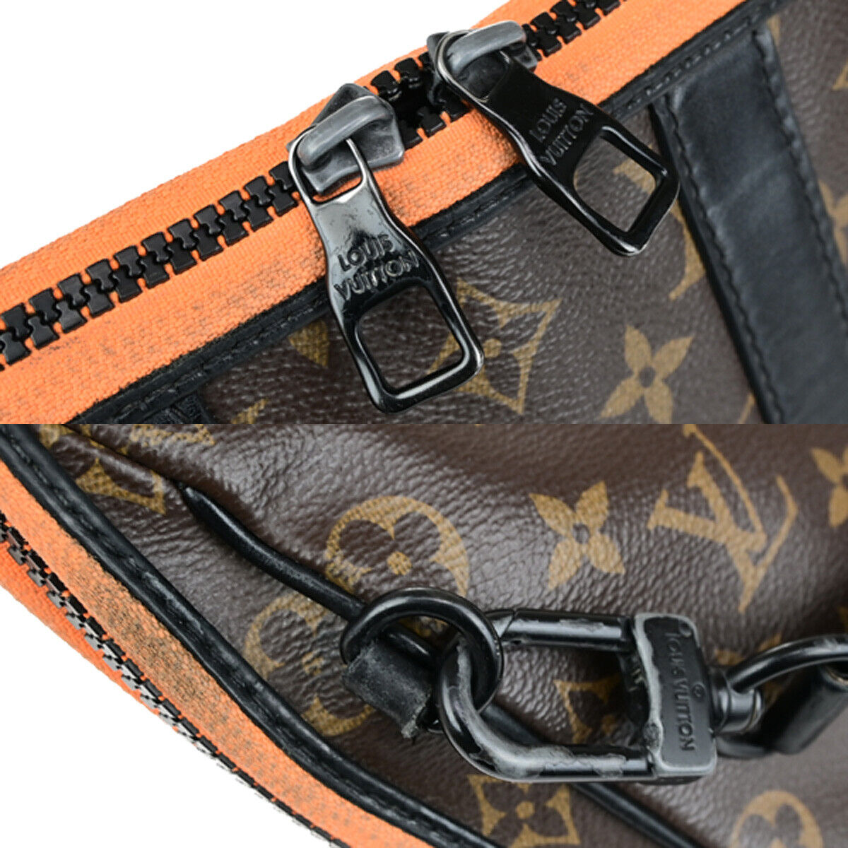 LOUIS VUITTON Keepall Pouch Hand Bag Monogram LV Friends Brown M80130 35YG829