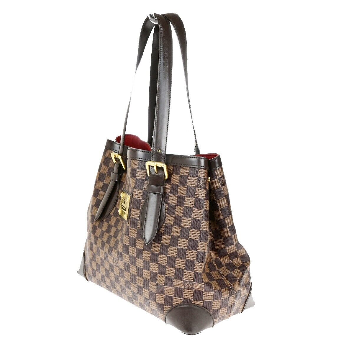 LOUIS VUITLOUIS VUITTON Hampstead MM Shoulder Bag Damier Leather N51204 11EC893