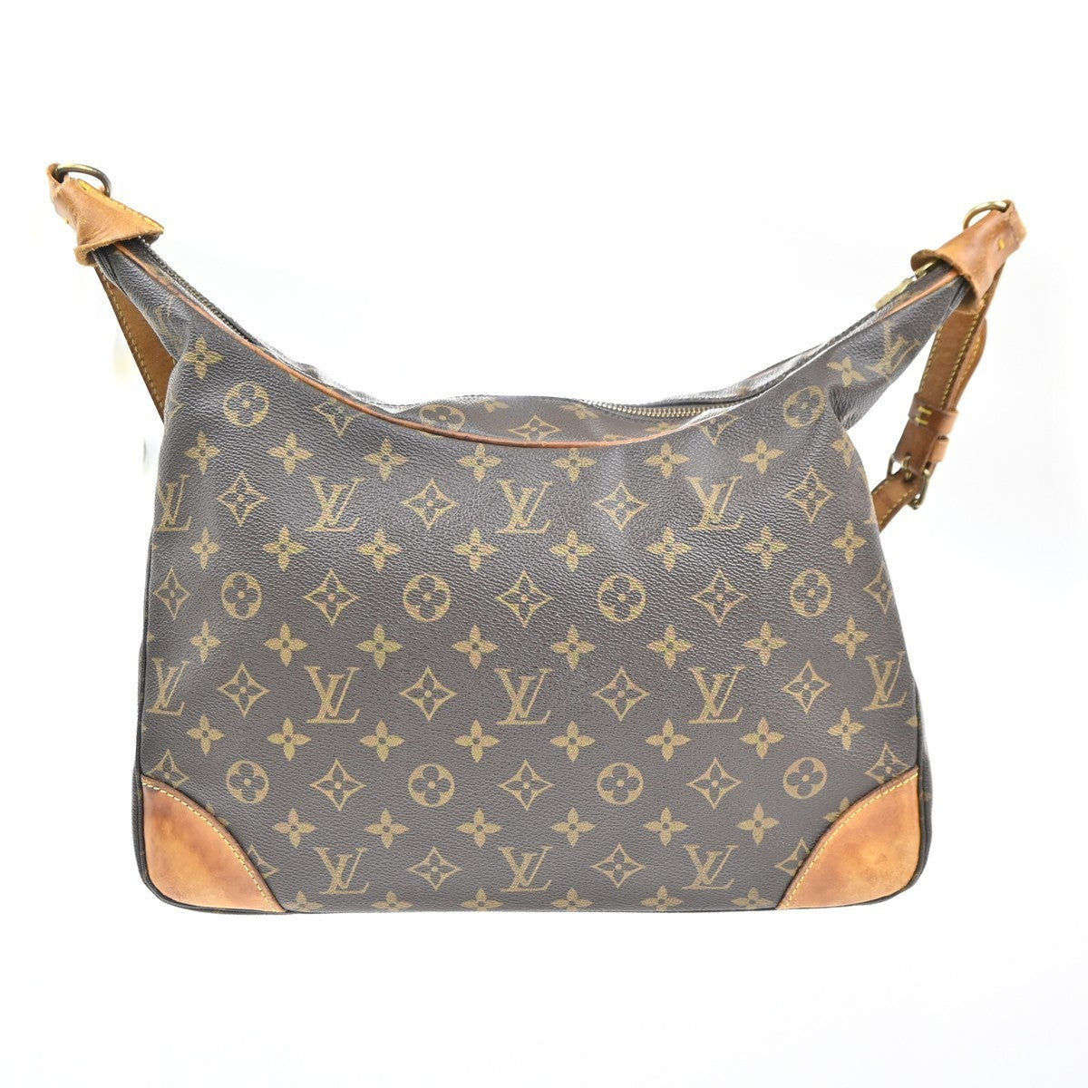 LOUIS VUITTON Boulogne 35 Shoulder Bag Monogram Leather Brown M51260 39KC444