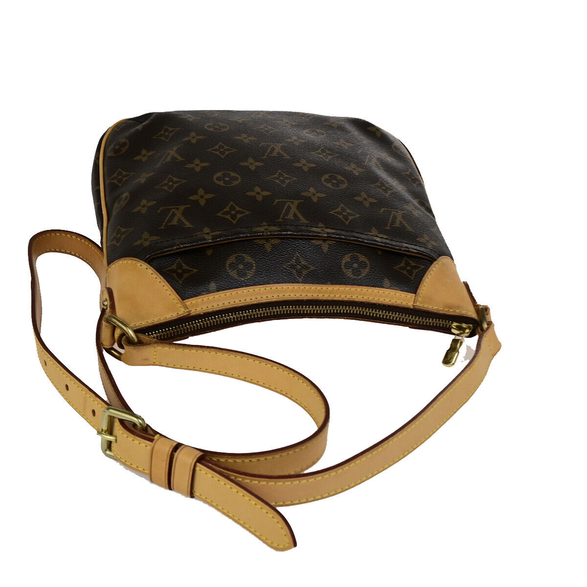 LOUIS VUITTON Odeon PM Shoulder Bag Monogram Leather Brown Spain M56390 76SJ503