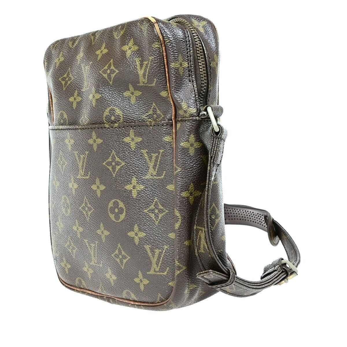 LOUIS VUITTON Petit Marceau Shoulder Bag Monogram Leather Brown M40264 04EB431