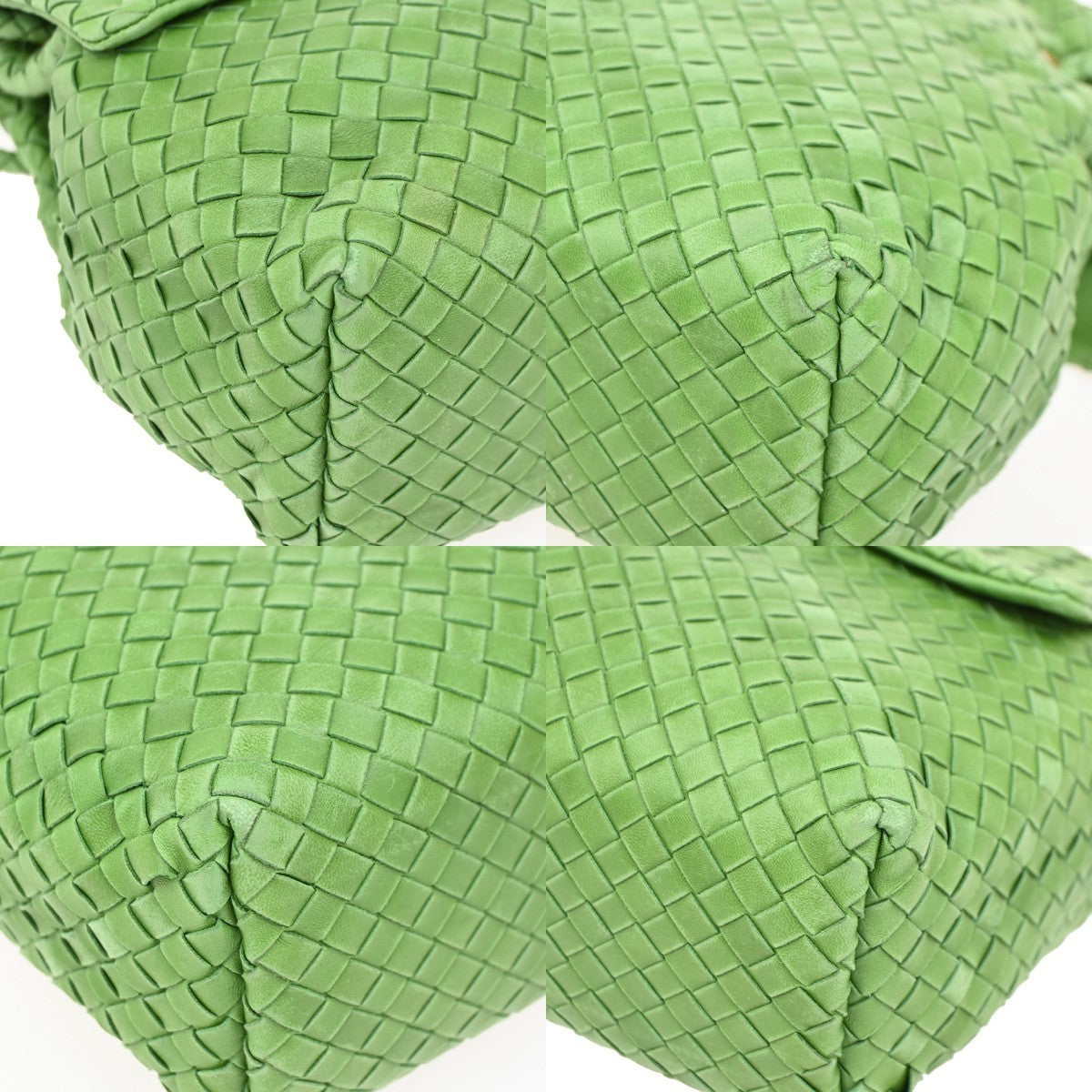 BOTTEGA VENETA Logo Nappa Intrecciato Shoulder Bag Leather Green Italy 11RL624