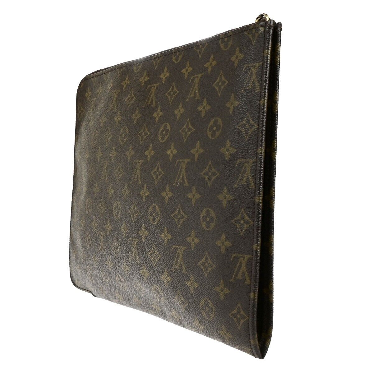 LOUIS VUITTON Poche Documents Business Clutch Bag Monogram M53456 64ED419