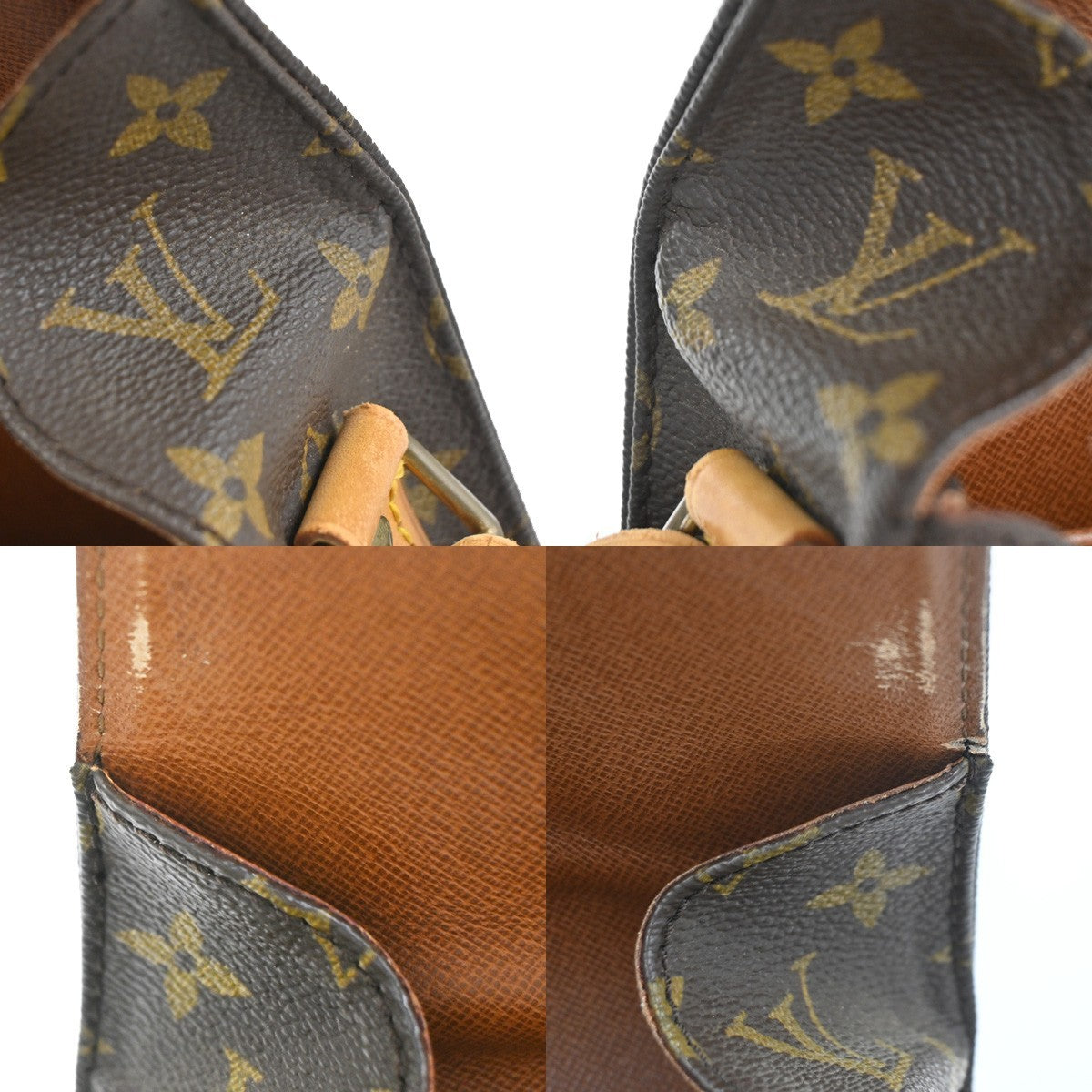 LOUIS VUITTON Cartouchiere MM Shoulder Bag Monogram Leather Brown M51253 83KC884