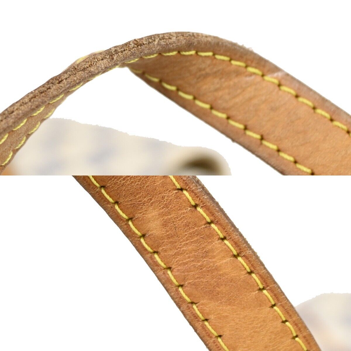 LOUIS VUITTON Totally MM Shoulder Bag Damier Azur Leather White N51262 20FA324