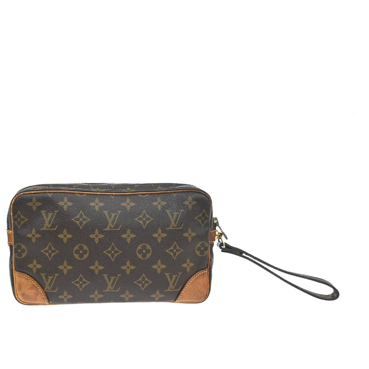 LOUIS VUITTON Marly Dragonne GM Clutch Hand Bag Monogram Brown M51825 01SA115