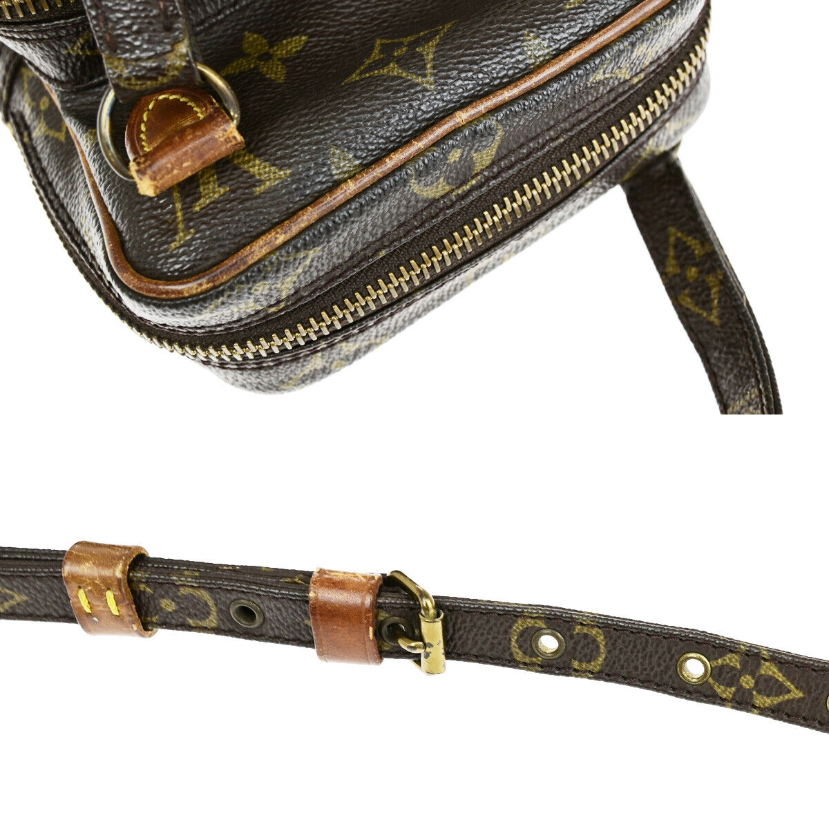 LOUIS VUITTON Mini Amazon Shoulder Bag Monogram Leather Brown M45238 39YF544