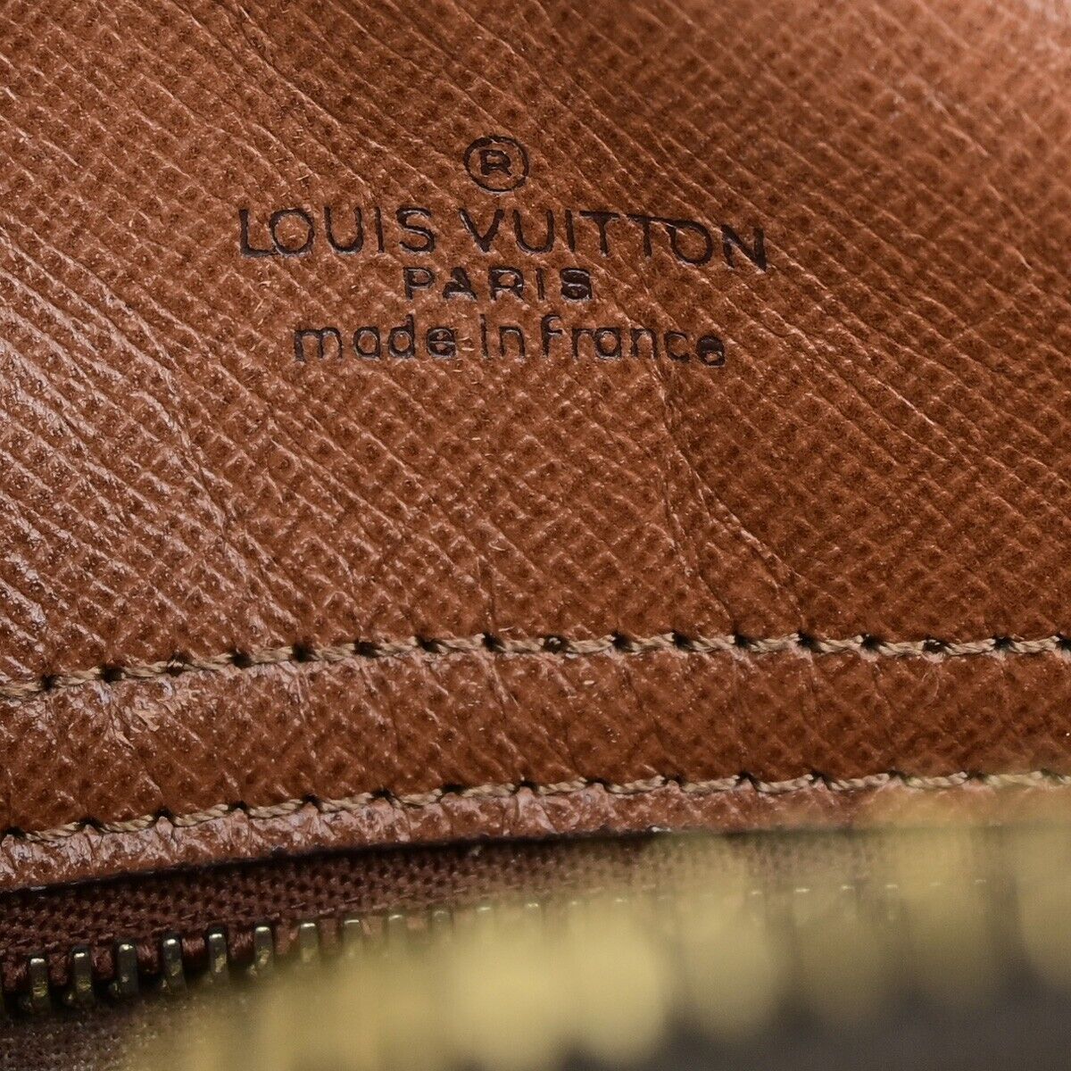 LOUIS VUITTON Senlis Shoulder Bag Monogram Leather Brown France M51222 31ED197