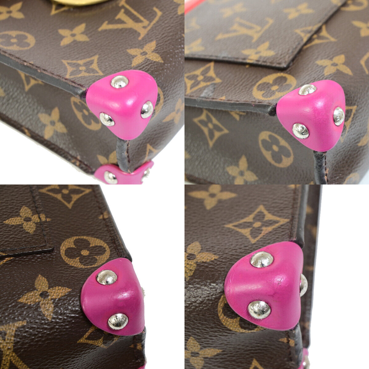 LOUIS VUITTON Pochette Mask PM Chain Shoulder Bag Monogram Leather BN RD 98YG341