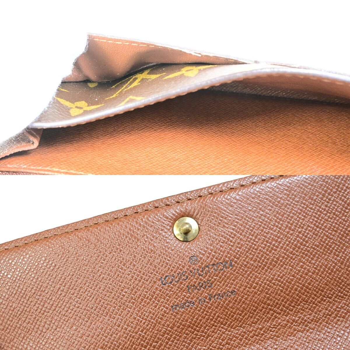 LOUIS VUITTON Porte Monnaie Credit Long Wallet Monogram Leather M61726 68FB088