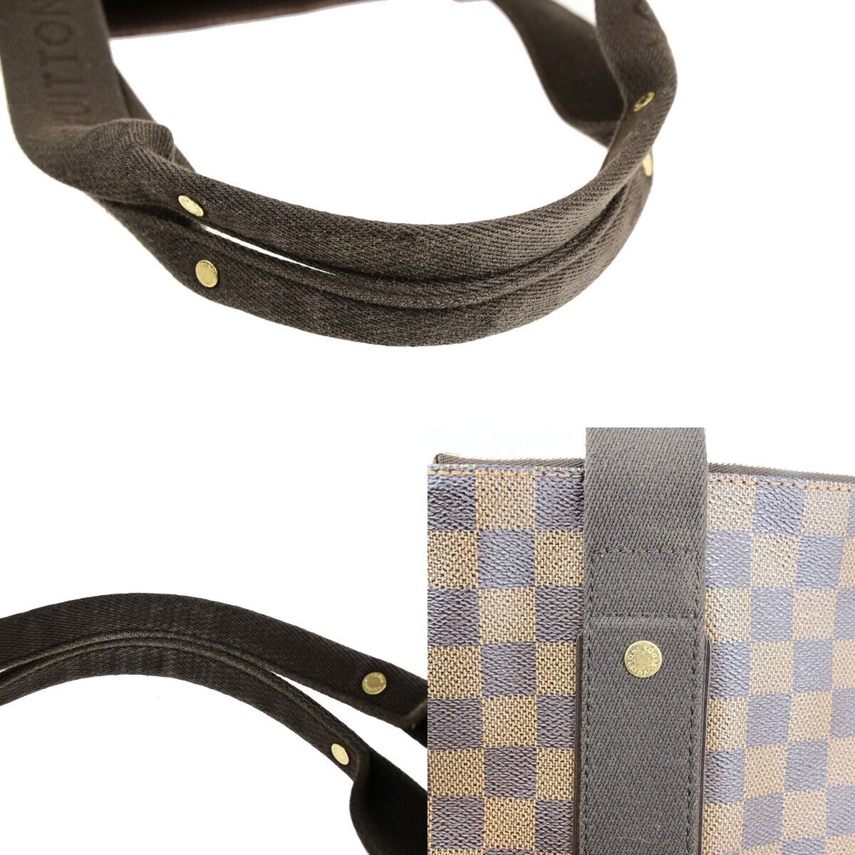 LOUIS VUITTON Cabas Beaubourg Shoulder Bag Damier Ebene Leather N52006 46ED345