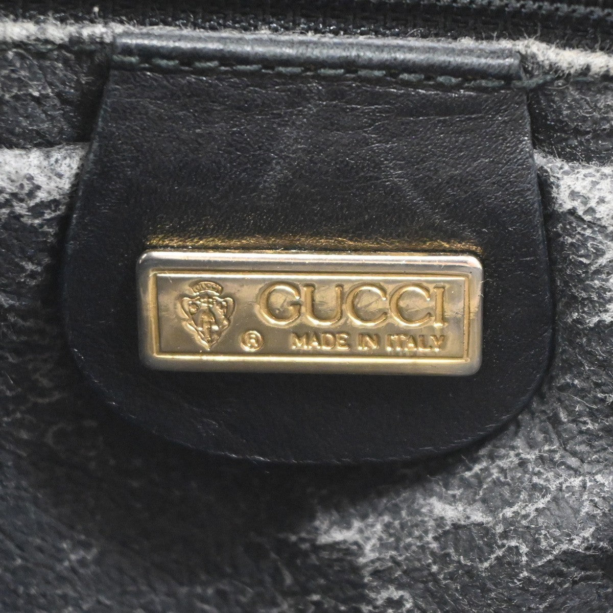 Gucci Guccissima GG Sherry Web Crossbody Shoulder Bag PVC Black Italy 09PA140
