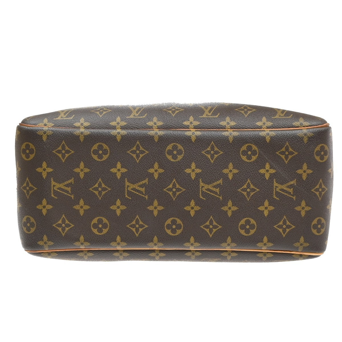 LOUIS VUITTON LV Logo Deauville Hand Bag Monogram Leather Brown M47270 37MA612