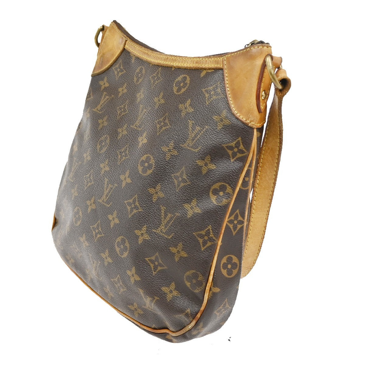 LOUIS VUITTON Odeon PM Shoulder Bag Monogram Leather Brown Spain M56390 88TA579
