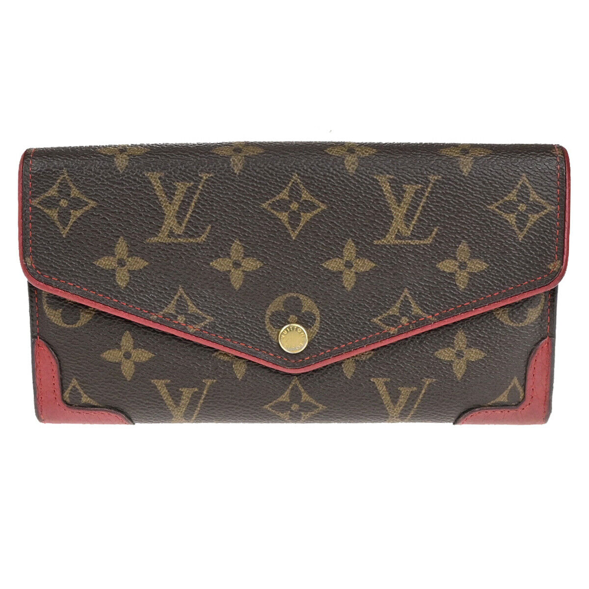LOUIS VUITTON Sarah Retiro Long Wallet Monogram Leather BN RD M61184 30YG765