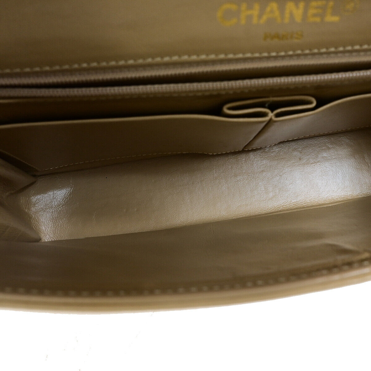 CHANEL Paris CC Matelasse Double Flap Chain Shoulder Bag Leather BE GHW 645RK389