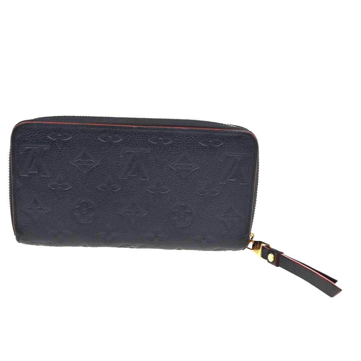 LOUIS VUITTON Zippy Long Wallet Monogram Empreinte Marine Rouge M62121 34KD010