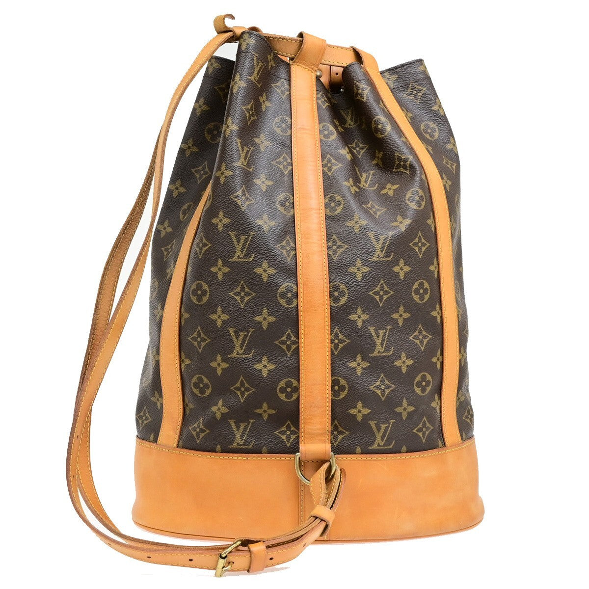 LOUIS VUITTON LV Randonnee GM Shoulder Bag Monogram Leather Brown M42244 11EE124