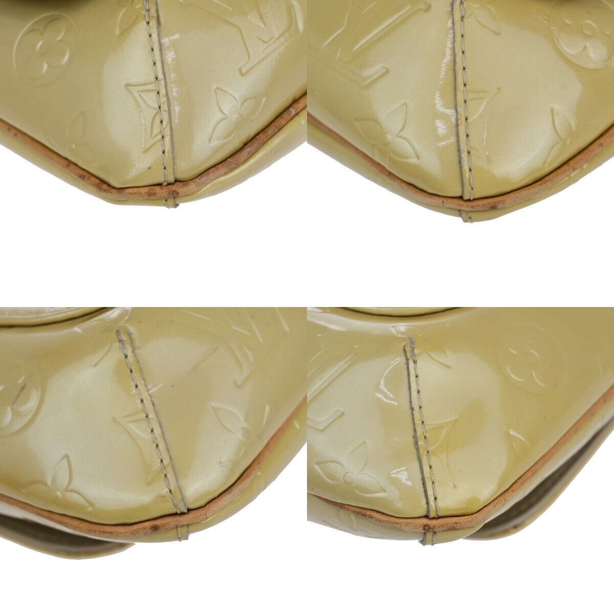 LOUIS VUITTON Thompson Street Shoulder Bag Monogram Vernis Beige M91008 69EB690