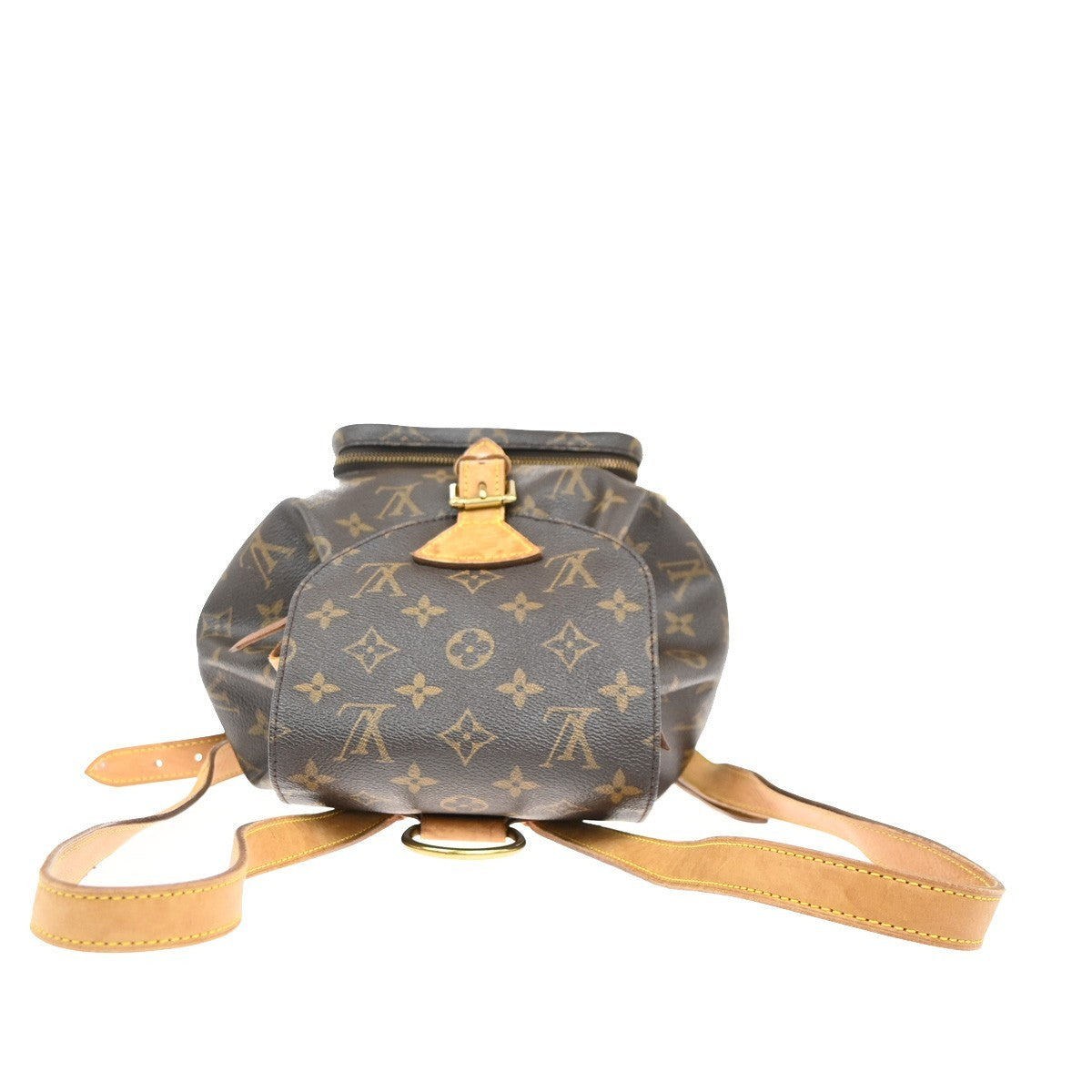 LOUIS VUITTON Montsouris MM Backpack Bag Monogram Leather Brown M51136 90MA414