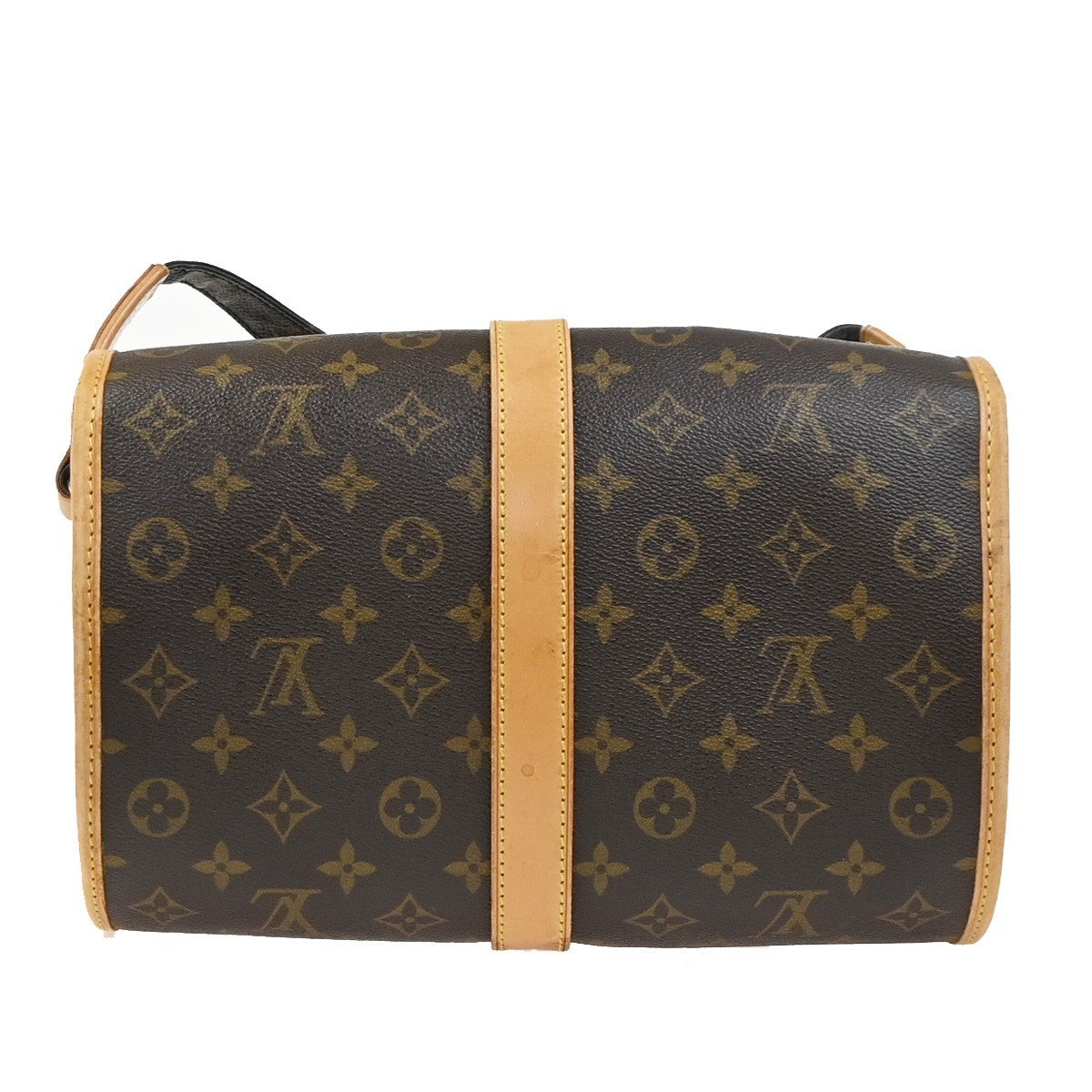 LOUIS VUITTON Logo Marne Shoulder Bag Monogram Leather Brown M51369 70YH918