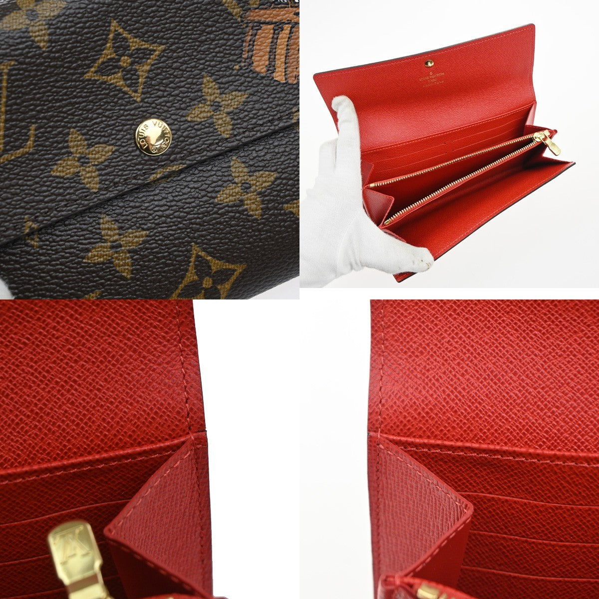 LOUIS VUITTON Portefeuille Sarah Wallet Monogram Groom BN France M60034 74MA587