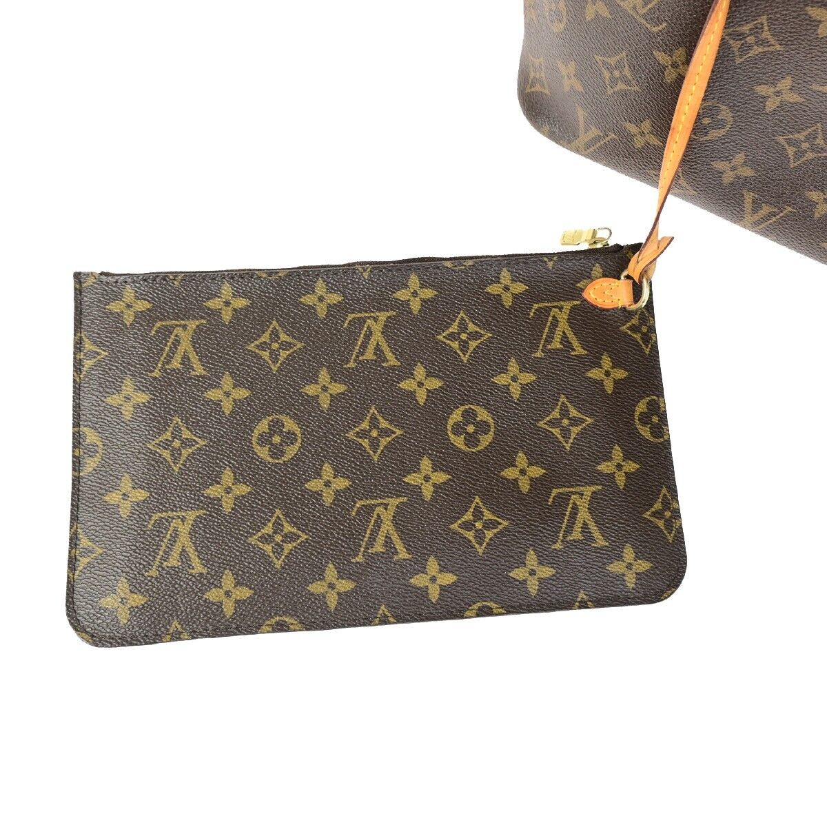 LOUIS VUITTON Neverfull MM Shoulder Tote Bag Monogram Leather BN M40996 607SJ445