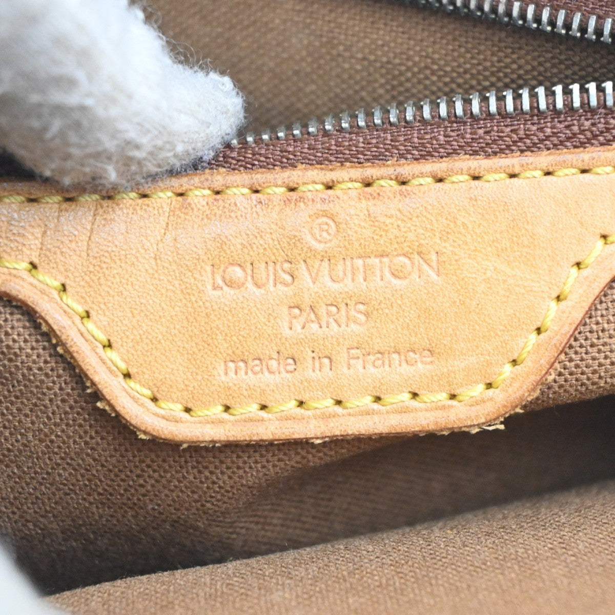 LOUIS VUITTON Cabas Piano Shoulder Bag Monogram Leather Brown M51148 34MA377