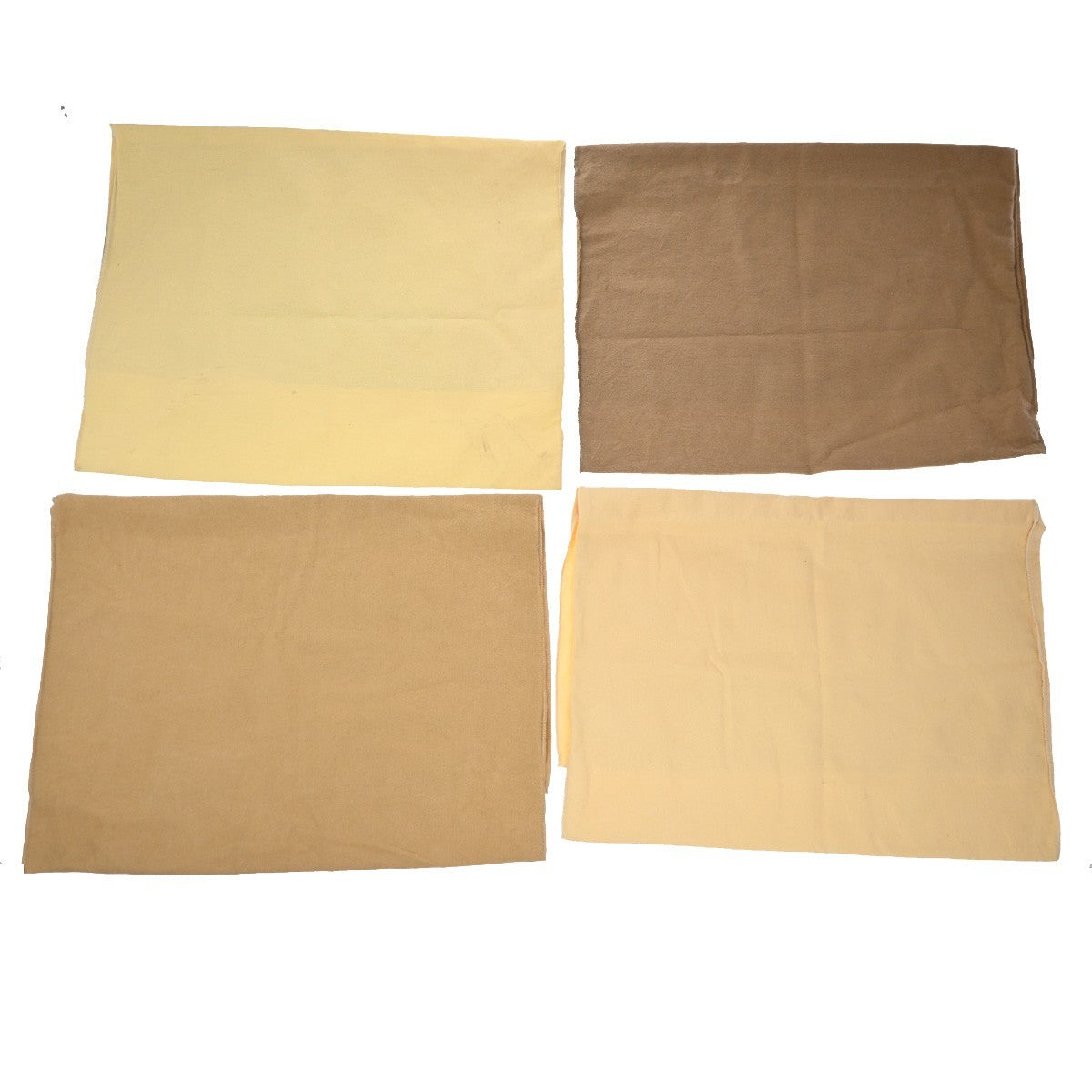 LOUIS VUITTON Logo 20 Set Drawstring Dust Bag Canvas Cotton Beige Brown 63EG381